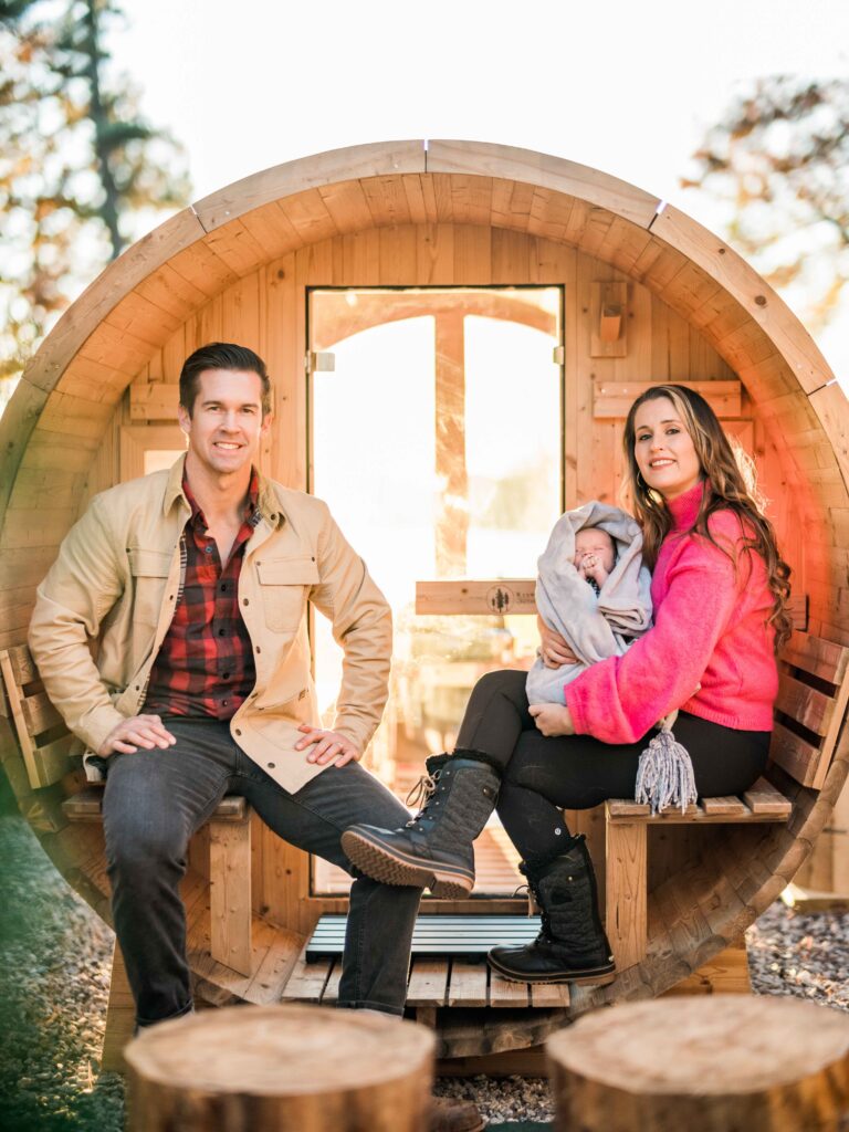 Innkeepers Geoff, Nicole and their son, Aiden. taken by Down East Magazine photographer, Dave Waddell.