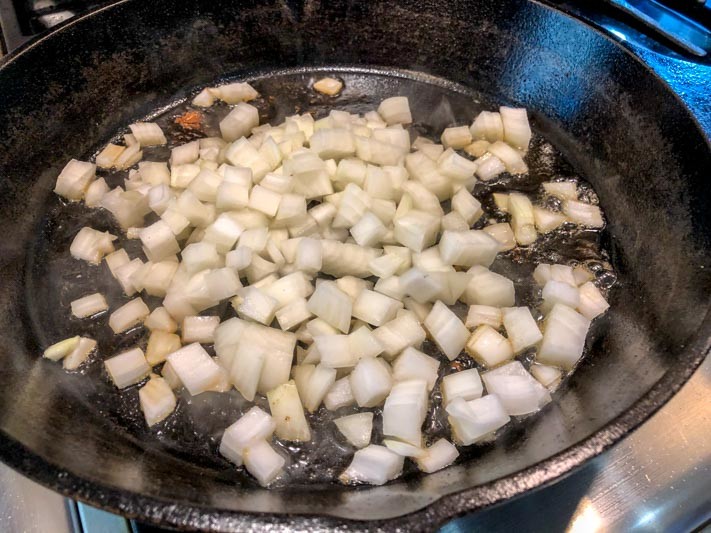 Mushroom Potato Hash Preparation